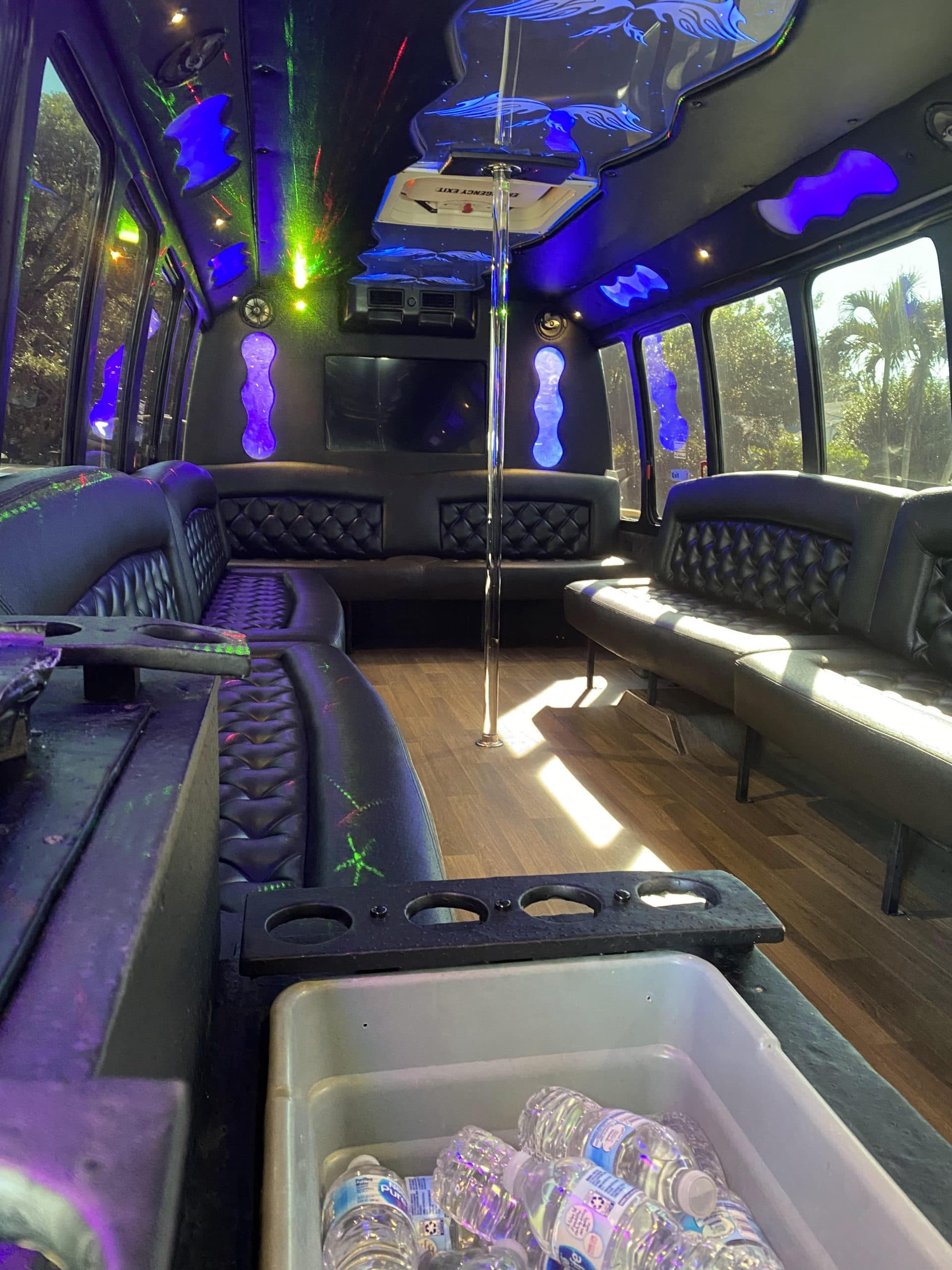 Baby White Ford Party Bus Miami — photo 3 of 6